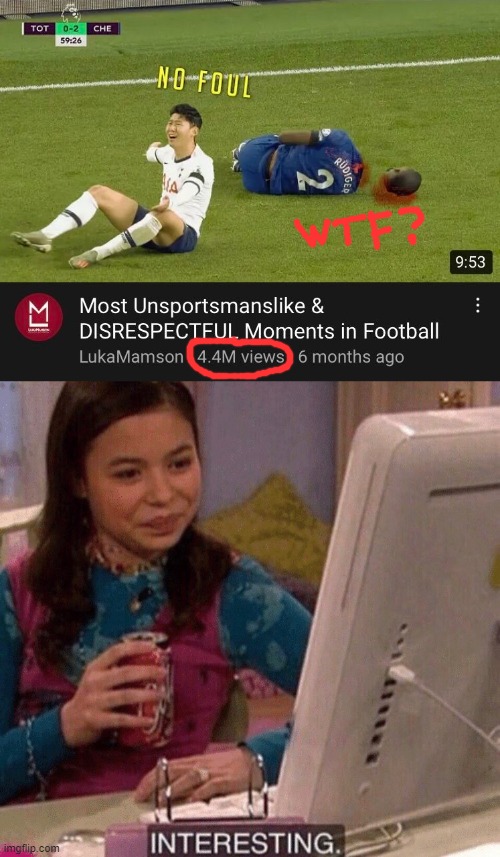this is clickbait | image tagged in icarly interesting,memes,funny,clickbait,football,wtf | made w/ Imgflip meme maker