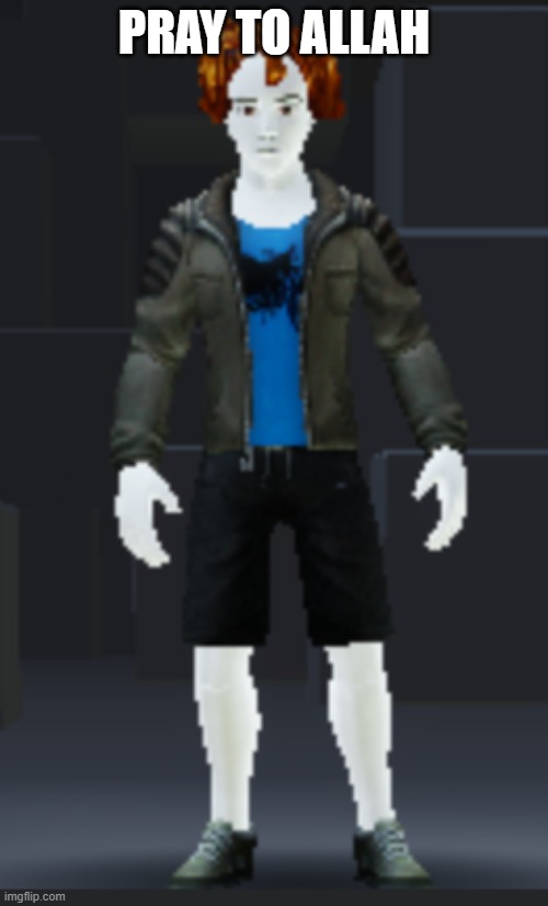 rthro | PRAY TO ALLAH | image tagged in rthro | made w/ Imgflip meme maker