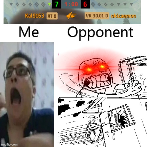 a gamers | Me; Opponent | image tagged in memes,blank transparent square,gamer,gamers,tanks,video games | made w/ Imgflip meme maker