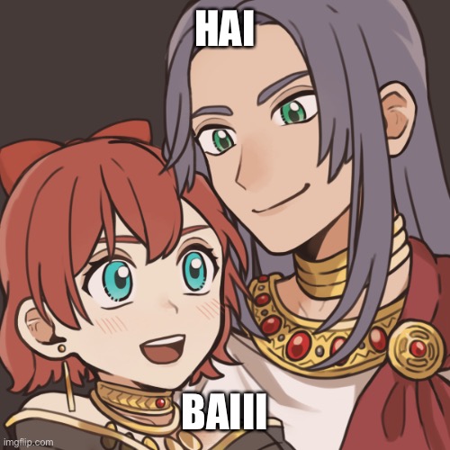 Sayori and Sephiroth | HAI; BAIII | image tagged in sayori and sephiroth | made w/ Imgflip meme maker