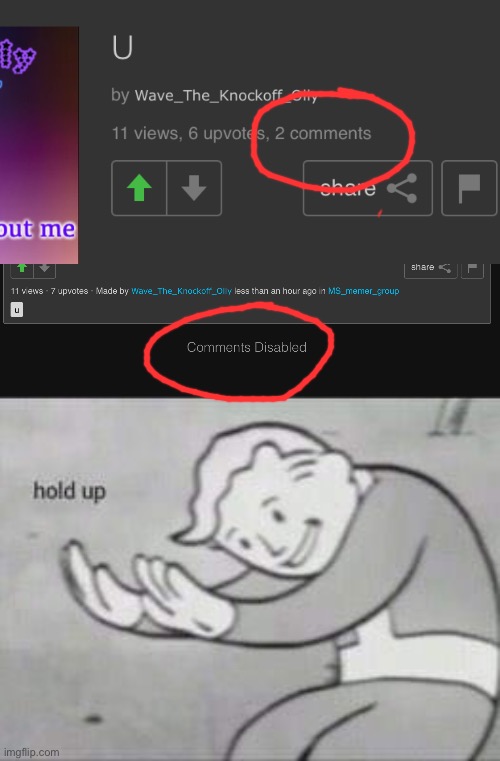 yes this is the same img, i’m confused | image tagged in fallout hold up | made w/ Imgflip meme maker