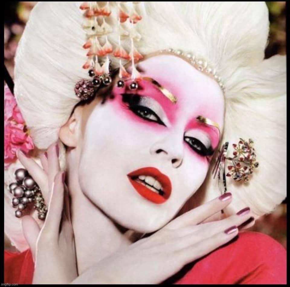 Kylie Geisha | image tagged in kylie geisha | made w/ Imgflip meme maker