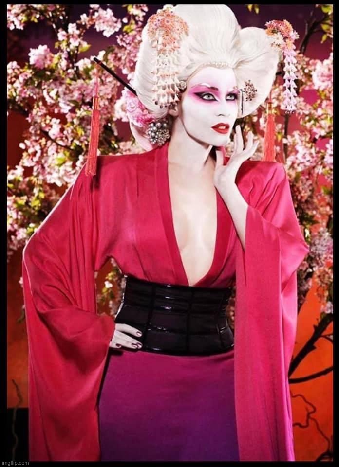 Kylie Geisha | image tagged in kylie geisha | made w/ Imgflip meme maker