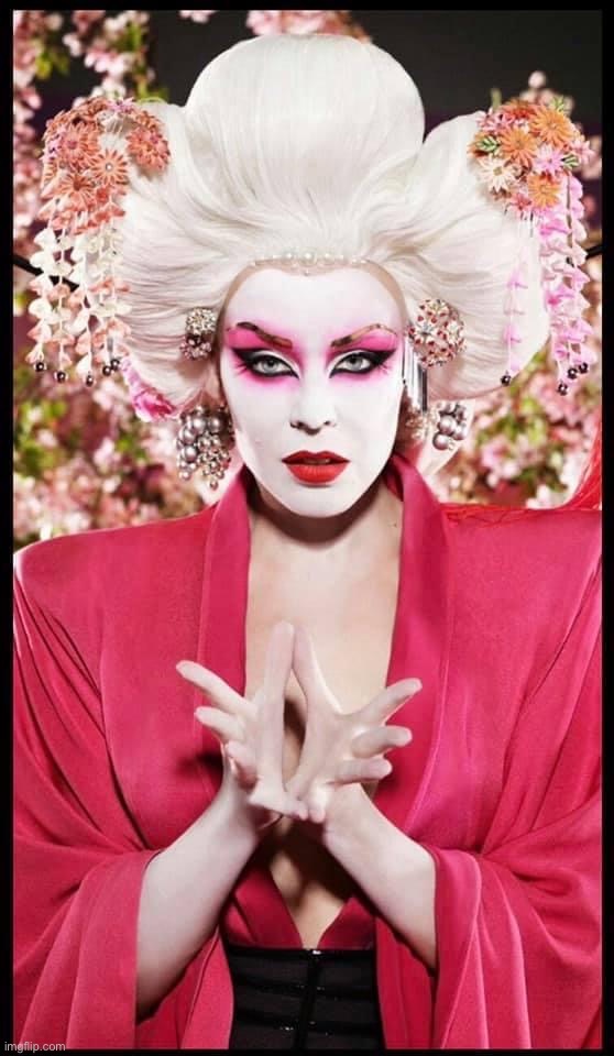Kylie Geisha | image tagged in kylie geisha | made w/ Imgflip meme maker