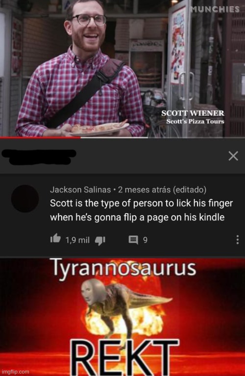 Oof. Lol | image tagged in tyrannosaurus rekt,insults | made w/ Imgflip meme maker