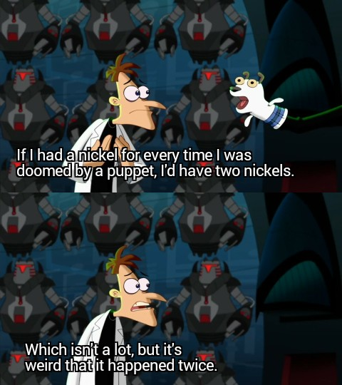 Dr Doofenshmirtz Two Nickels Blank Meme Template