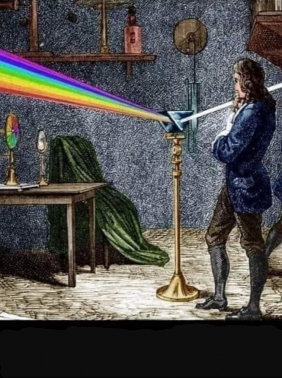High Quality Isaac Newton Prism Blank Meme Template