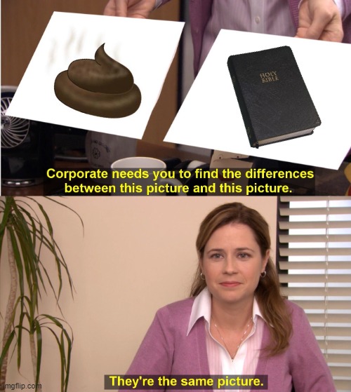 Holy Crap | image tagged in memes,they're the same picture,bible | made w/ Imgflip meme maker