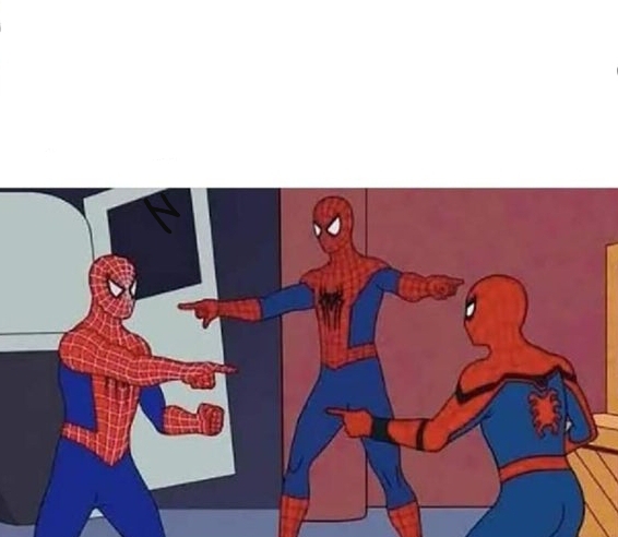 Spiderman Pointing Blank Meme Template