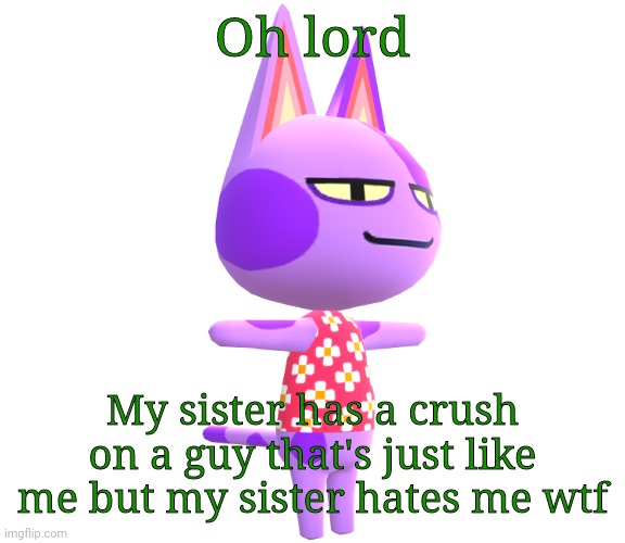 I don't understand •-• | Oh lord; My sister has a crush on a guy that's just like me but my sister hates me wtf | image tagged in bob has your donuts | made w/ Imgflip meme maker