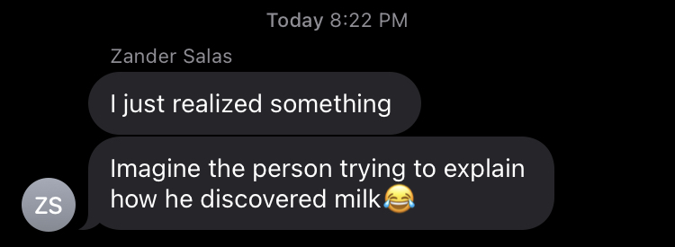 High Quality The person who discovered milk Blank Meme Template