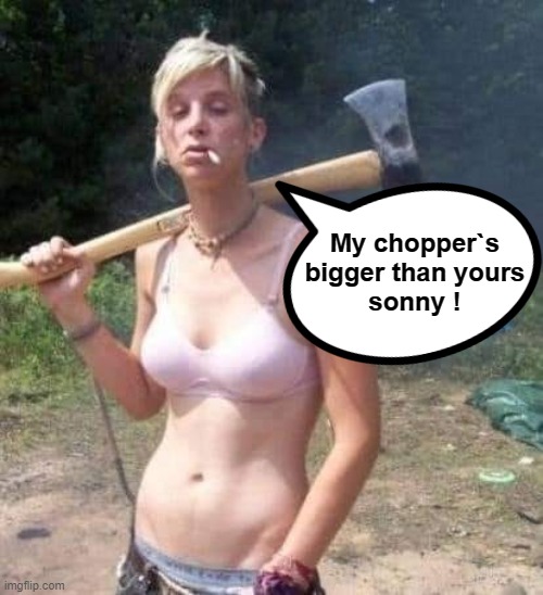 Comparing choppers ! | My chopper`s
bigger than yours
sonny ! | image tagged in the big bang theory | made w/ Imgflip meme maker