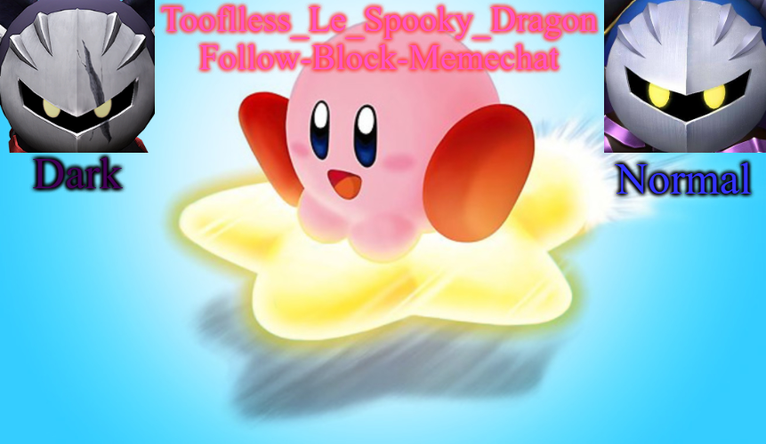 High Quality Tooflless's Kirby Temp Blank Meme Template