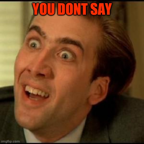 You dont say? | YOU DONT SAY | image tagged in you dont say | made w/ Imgflip meme maker