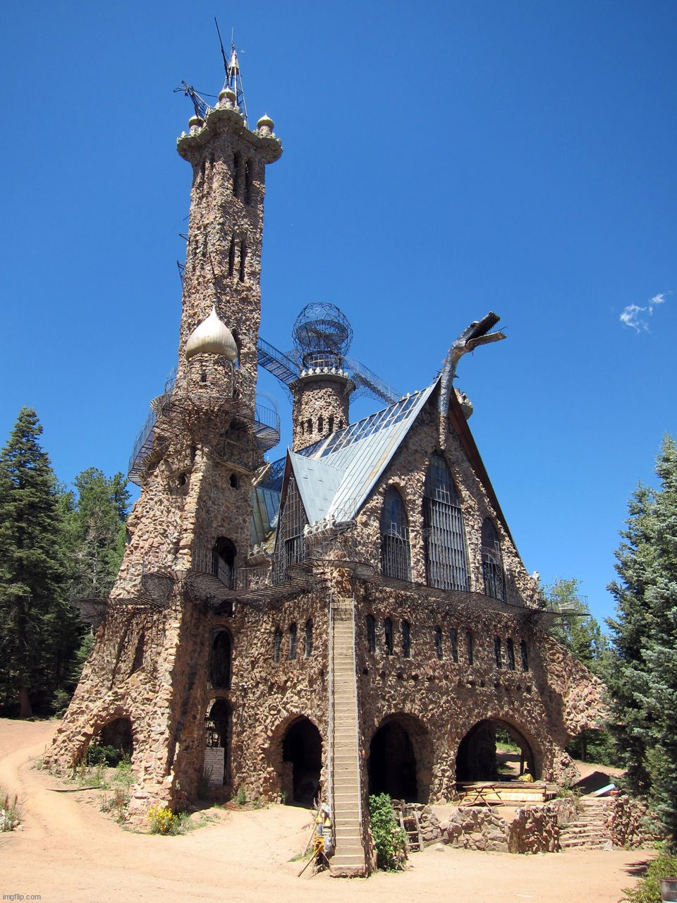 Bishop Castle - San Isabel National Forest, Rye, Colorado | image tagged in awesome | made w/ Imgflip meme maker
