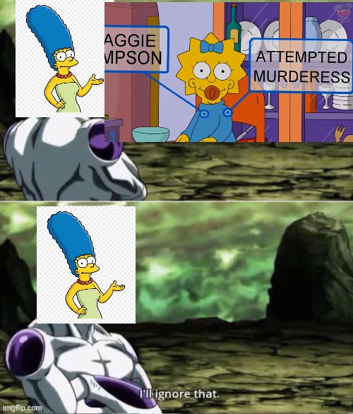 Marge Simpson I'll Ignore That | image tagged in freiza i'll ignore that | made w/ Imgflip meme maker