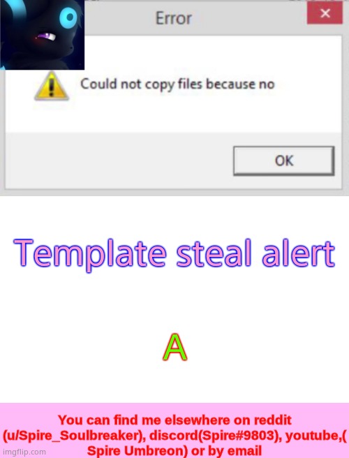 Spire CNCFNB template | Template steal alert; A | image tagged in spire cncfnb template | made w/ Imgflip meme maker