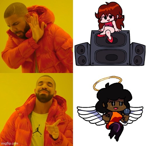 In my personal opinion, I prefer Carol over Cherry(Girlfriend). | image tagged in memes,drake hotline bling,carol,girlfriend | made w/ Imgflip meme maker
