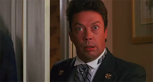 High Quality Tim Curry Shocked Blank Meme Template