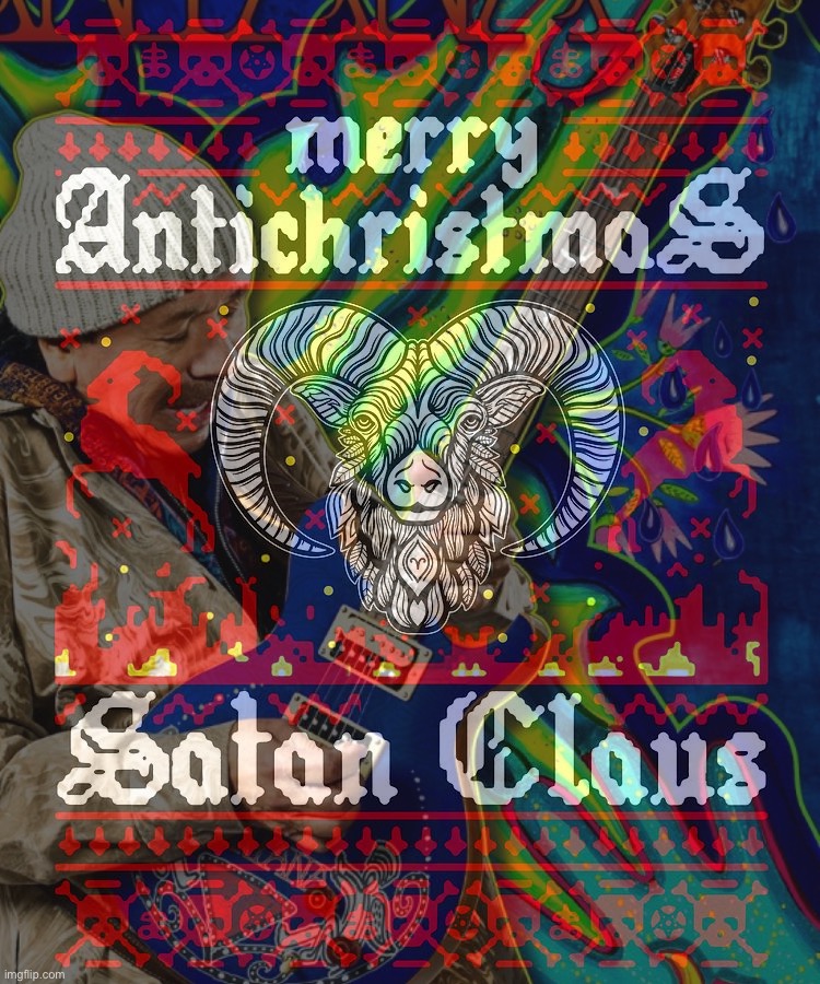 High Quality Santa Satan Santana Blank Meme Template