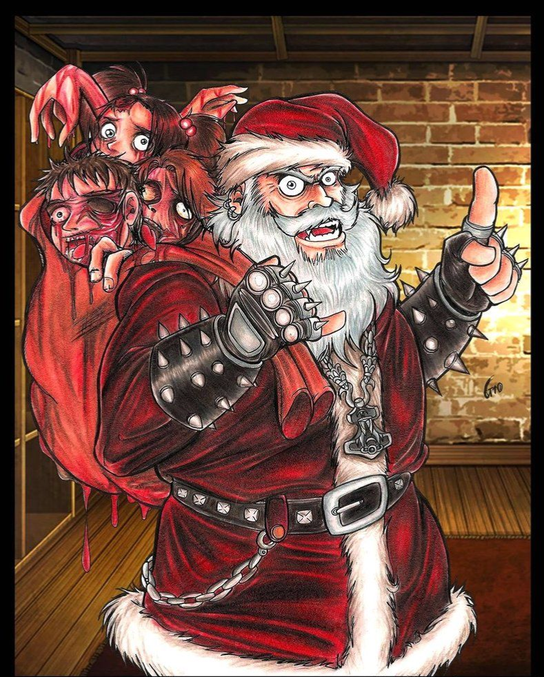 High Quality Satan Claus Blank Meme Template