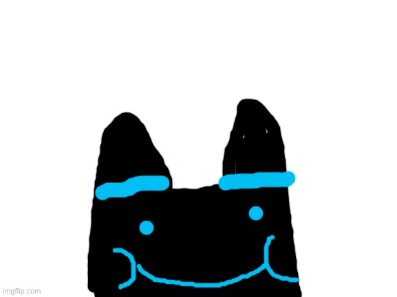 Oh no bloo is infected by the smile | image tagged in blank white template | made w/ Imgflip meme maker