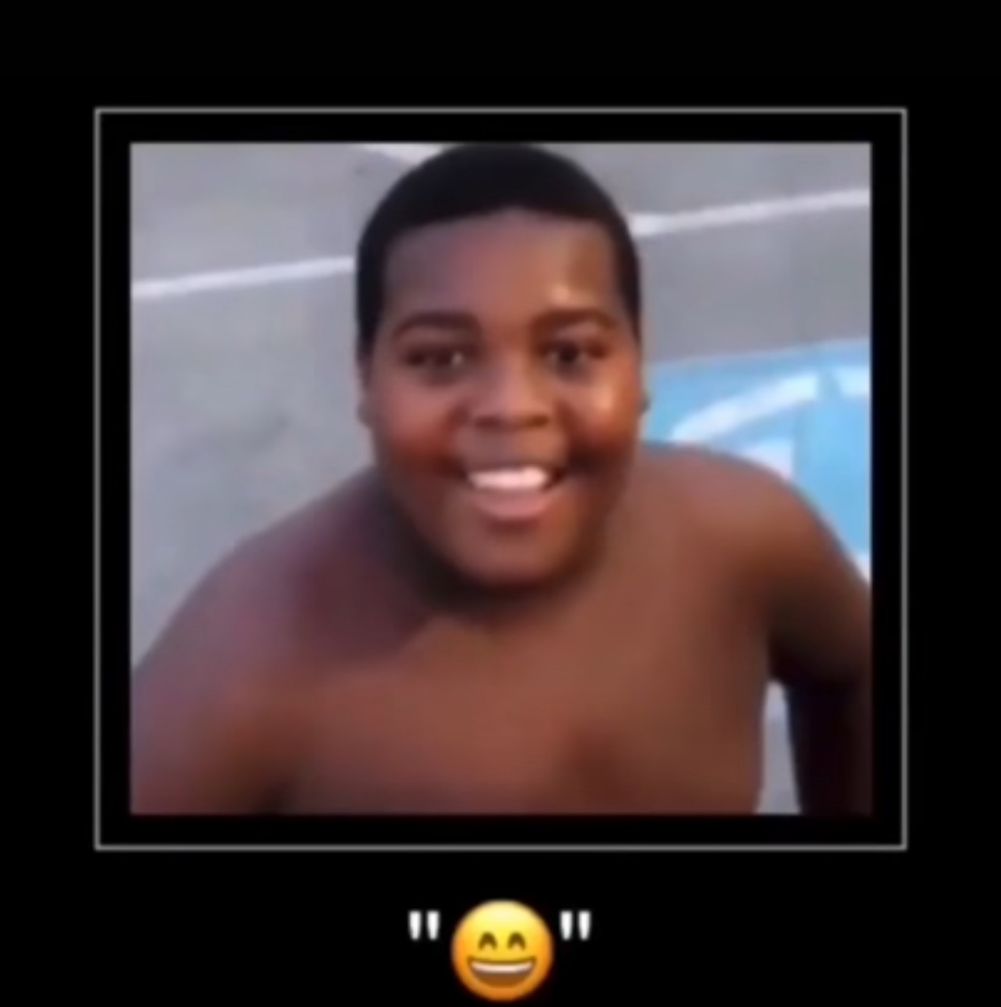 Kid smiling emoji Blank Meme Template
