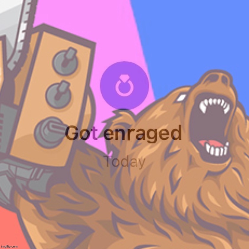 Chainsaw arms bear got enraged today | image tagged in chainsaw arms bear got enraged today | made w/ Imgflip meme maker