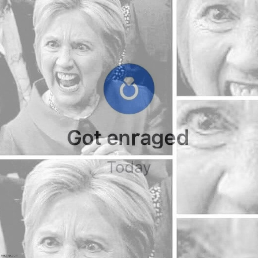 High Quality Hillary Clinton got enraged today Blank Meme Template