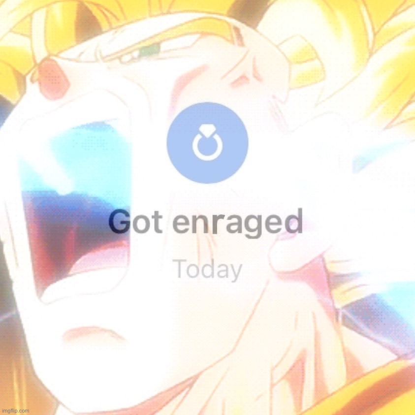 Goku got enraged today Blank Meme Template