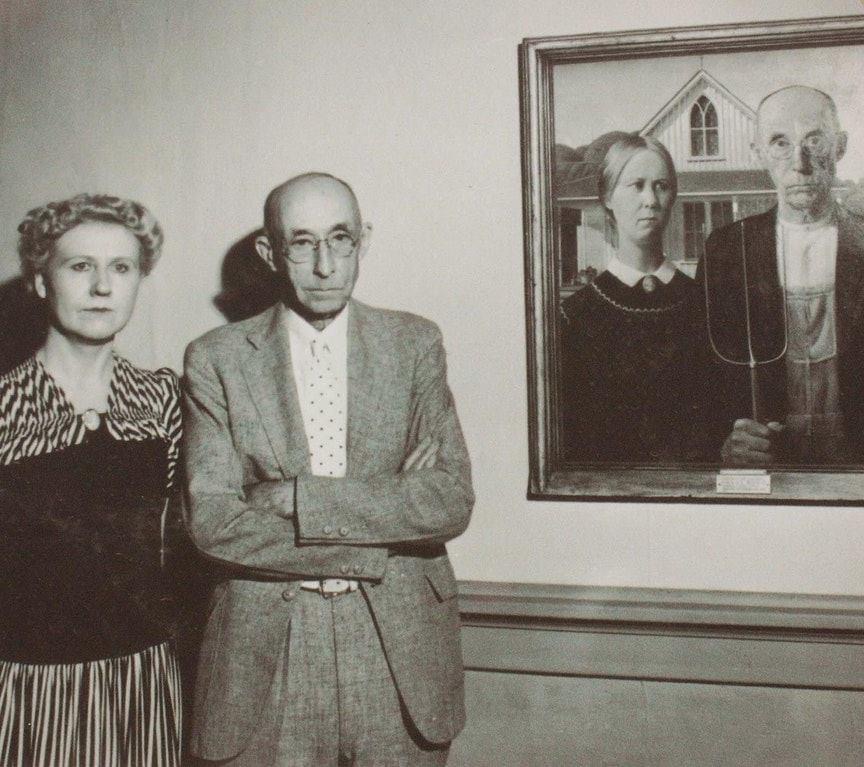 American Gothic 100 Blank Meme Template