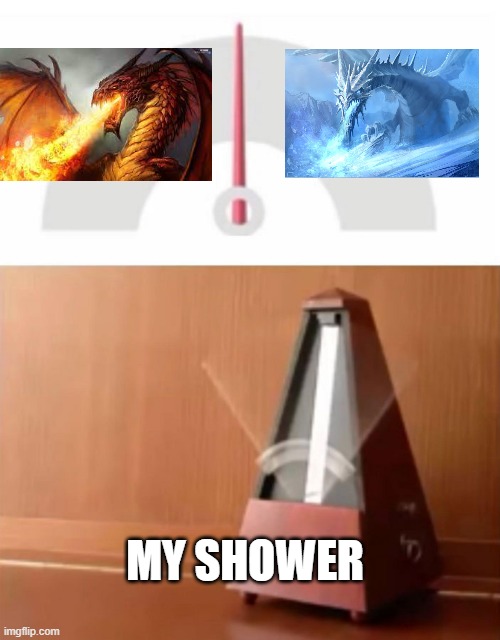 metronome | MY SHOWER | image tagged in metronome | made w/ Imgflip meme maker