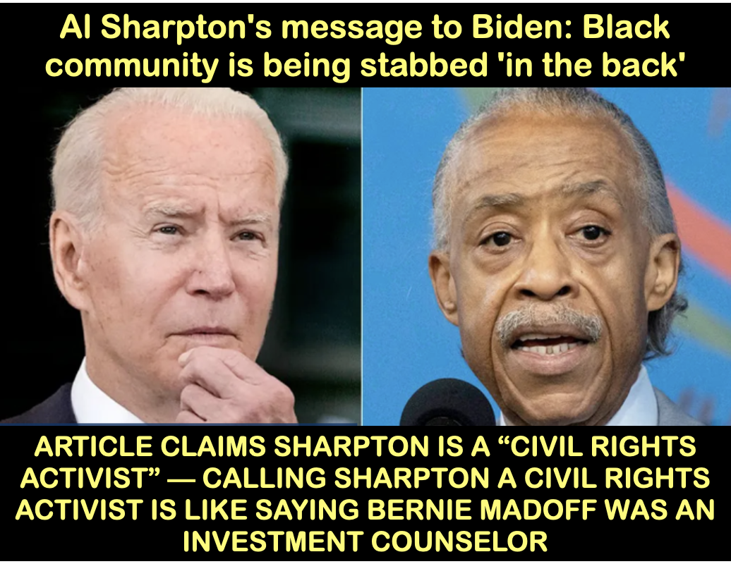 Sharpton mad at Biden Blank Meme Template