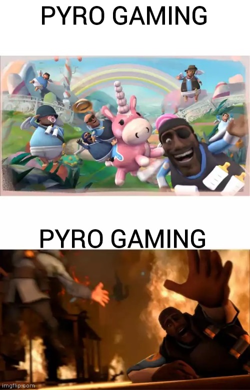 Pyrovision | PYRO GAMING; PYRO GAMING | image tagged in pyrovision | made w/ Imgflip meme maker