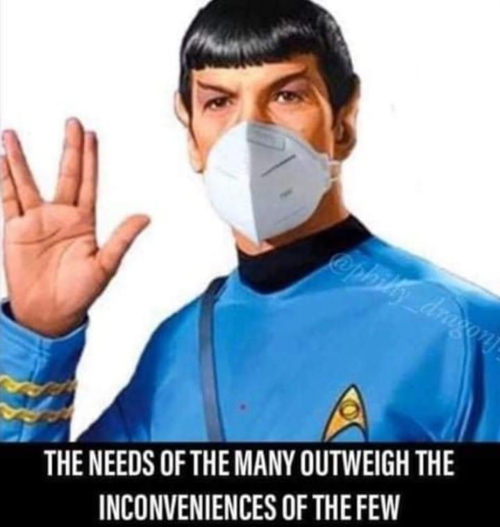 High Quality Spock face mask Blank Meme Template