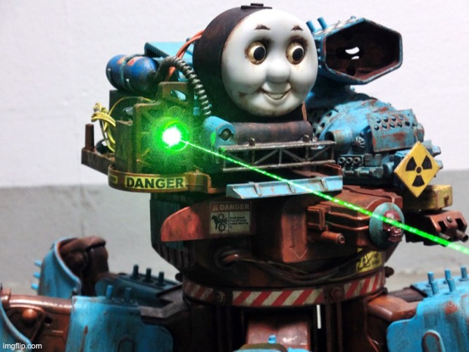 Robot thomas | image tagged in robot thomas | made w/ Imgflip meme maker