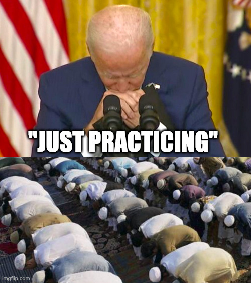 "JUST PRACTICING" | made w/ Imgflip meme maker
