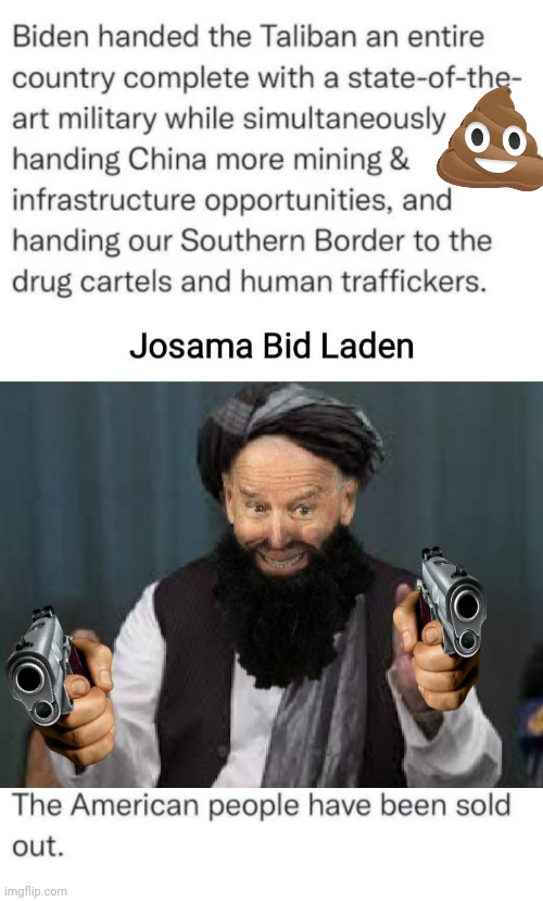 Joe Biden real Taliban leader | image tagged in blank white template | made w/ Imgflip meme maker