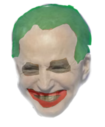 Joe Biden Joker head png #1 Blank Meme Template