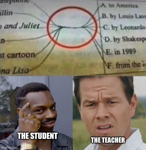  THE TEACHER; THE STUDENT | image tagged in funny,funny memes,memes,test,teacher,student | made w/ Imgflip meme maker