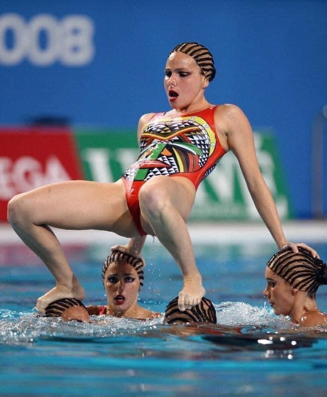 High Quality Synchronized Swimmers Blank Meme Template