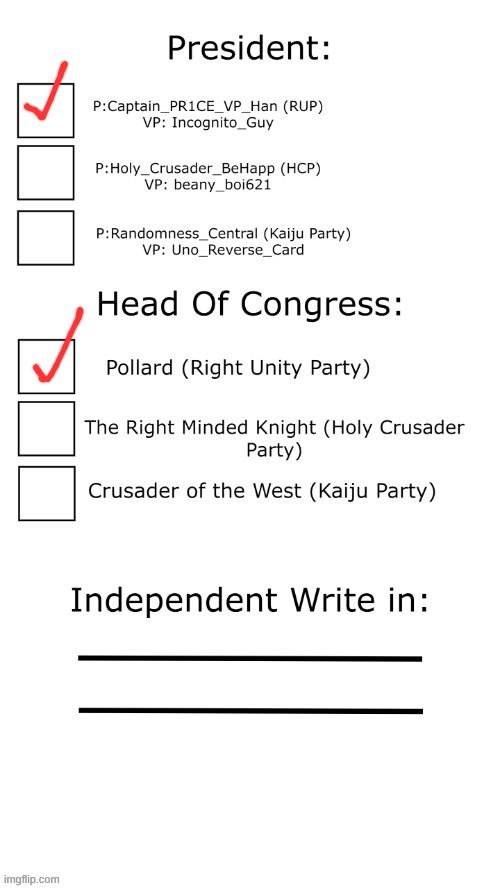 Go RUP! | image tagged in right unity party | made w/ Imgflip meme maker