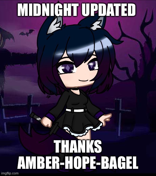 MIDNIGHT UPDATED; THANKS AMBER-HOPE-BAGEL | image tagged in midnight | made w/ Imgflip meme maker