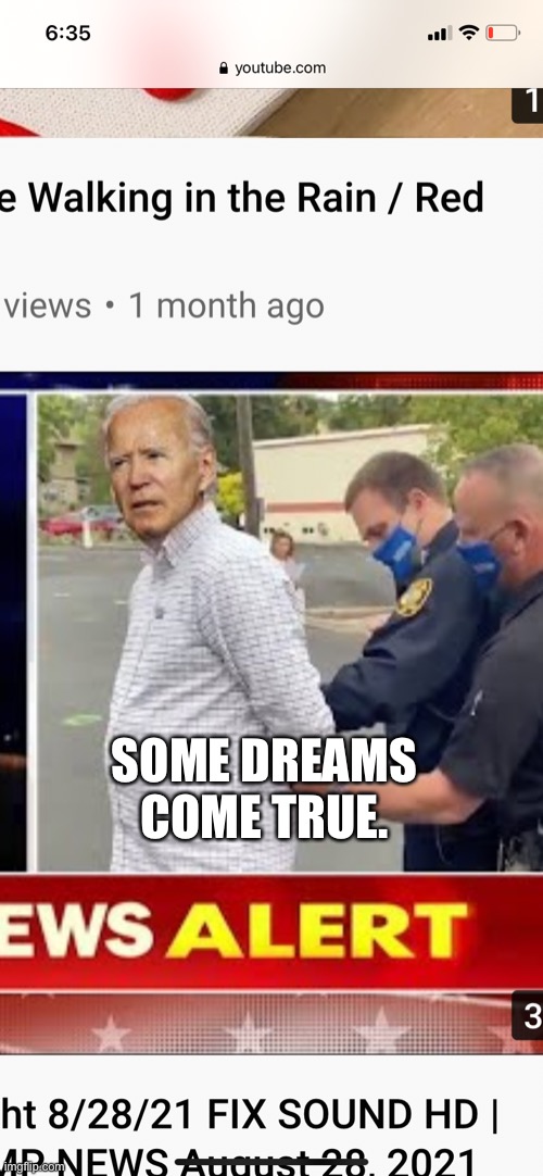 No more Joe! | SOME DREAMS COME TRUE. | image tagged in here lie my hopes and dreams | made w/ Imgflip meme maker