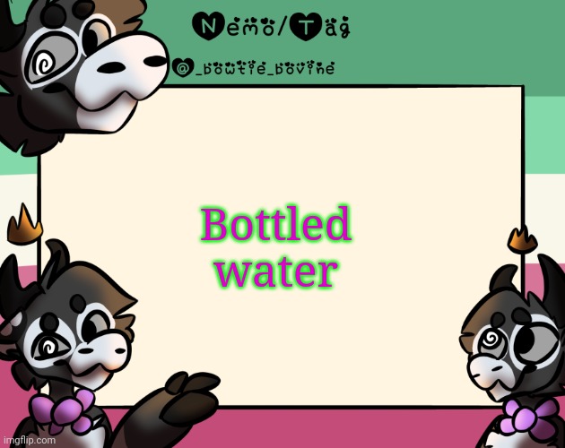 Dark humor | Bottled water | image tagged in coles announcement template | made w/ Imgflip meme maker