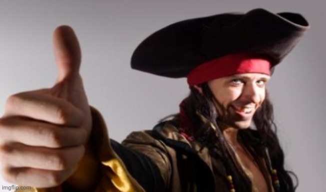pirate thumbs up | image tagged in pirate thumbs up | made w/ Imgflip meme maker