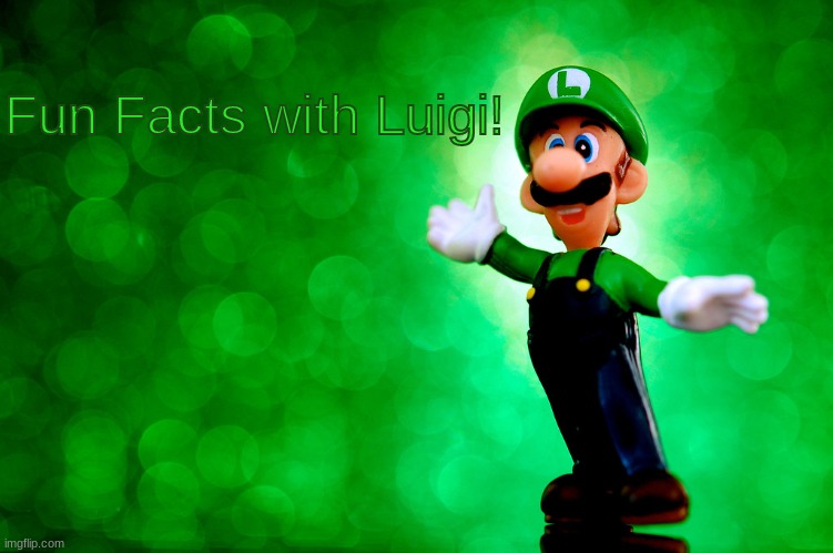 High Quality Fun Facts with Luigi Blank Meme Template