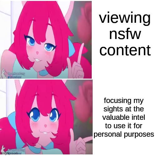 viewing nsfw content; focusing my sights at the valuable intel to use it for personal purposes | image tagged in bunnies,memes,animals | made w/ Imgflip meme maker