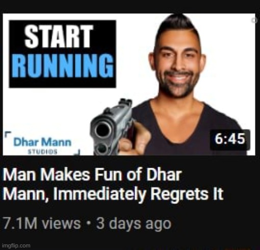 I watched 1 video of dhar mann and it's so cringe | made w/ Imgflip meme maker