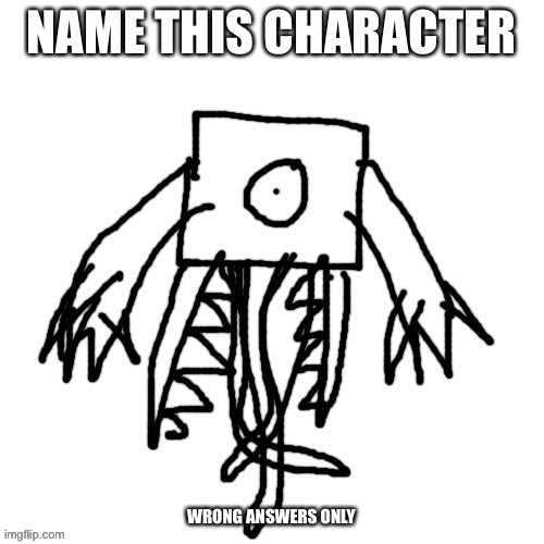 NAME THIS CHARACTER; WRONG ANSWERS ONLY | image tagged in cypher | made w/ Imgflip meme maker